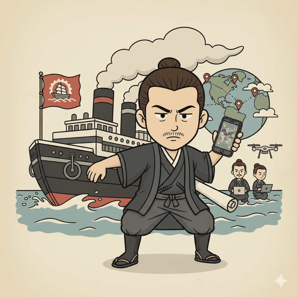 合理的・黒船設計者（坂本龍馬）