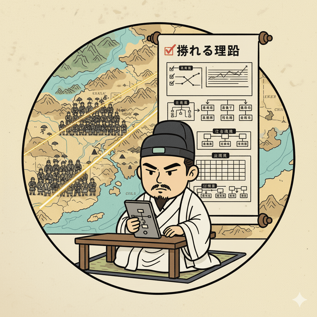 算盤と計略の軍師（諸葛孔明）