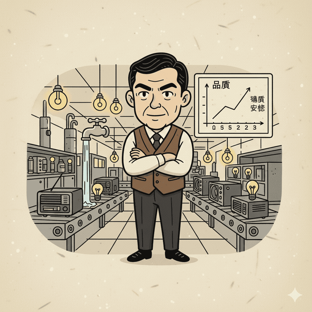 安定の経営神（松下幸之助）