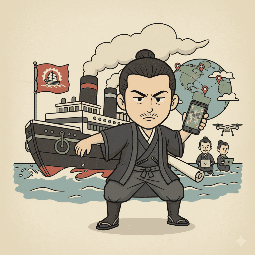 合理的・黒船設計者（坂本龍馬）