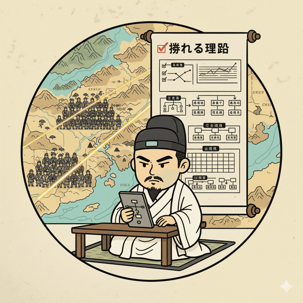 算盤と計略の軍師（諸葛孔明）